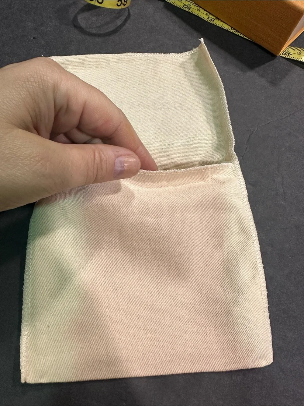 Louis Vuitton Cream Fabric Dust Pouch with  Logo